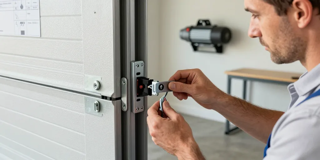 kit serrure porte de garage sectionnelle